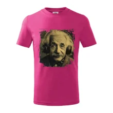 Albert Einstein so slúchadlami