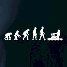Evolúcia veslovanie 1 človek
