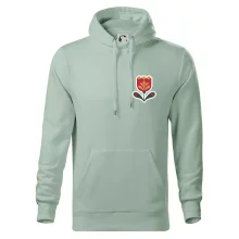 Folklór na prsníku tulipán