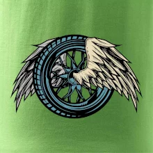 Moto koleso s krídlami