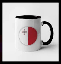 Vlajka Malta okrúhla veľká