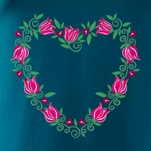 Červené tulipánové srdiečko (Pecka design)