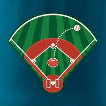Baseballové hřiště z ptačí perspektivy