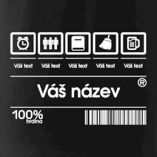 Čárový kód - Vlastní text