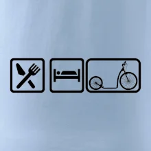 Eat sleep kolobežka veľké a malé koleso