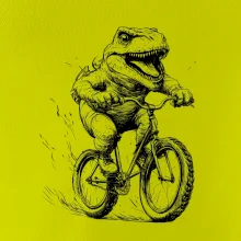 Naštvaný Dinosaurus na bicykli