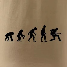 Evolúcia gitarista - kľačiaci Evolúcia gitarista - kľačiaci