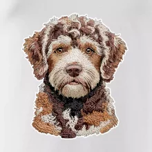 Lagotto romagnolo vyšívaná hlava na prsníku