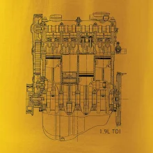 Motor Škoda/ VW 1.9L  TDI ze předu