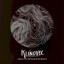 Klínovec - vrstevnice v kruhu