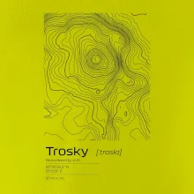 Trosky - vrstevnice v obdĺžniku