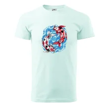 Yin & Yang Koi kapor - červený