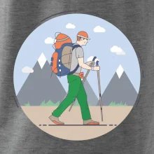 Farebný párový motív na hory