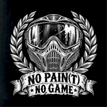 No Paint, No Game – motív s maskou