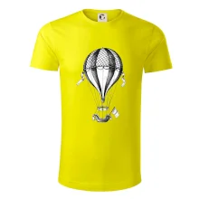 Teplovzdušný balón kreslený