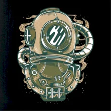 Starý potápačský skafander