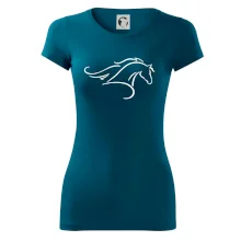 Kôň - bežiaci silueta hlavy Kôň - bežiaci silueta hlavy