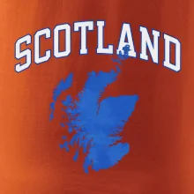 Scotland nápis s mapou