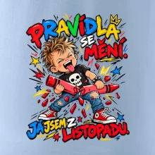 Pravidla se mění listopadový rebel s rozlomenou pastelkou