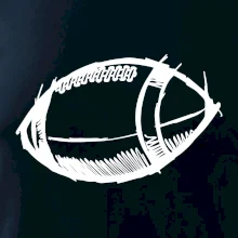 Americký futbal lopta skica Americký futbal lopta skica