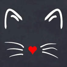 Mačka - srdce namiesto nosa Mačka - srdce namiesto nosa