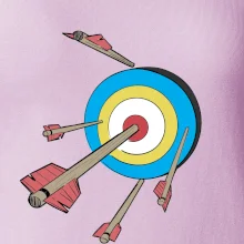 Šípy vo farebnom terči