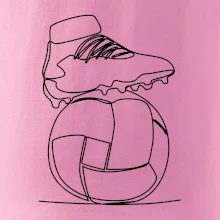 Futbalová lopta kopačka jedným ťahom