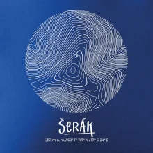 Šerák - vrstevnice v kruhu