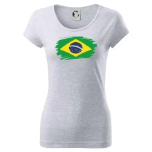 Brazília vlajka štetkou