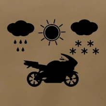 Motorkář za každého počasí - silnice