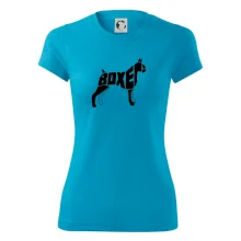 Boxer nápis v tele Boxer nápis v tele