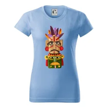 Mayová maska s perím