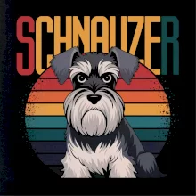 Schnauzer farebné koliesko