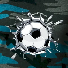 Futbalová lopta v triku Futbalová lopta v triku