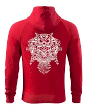 Steampunk sova čiernobiela