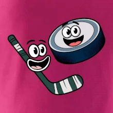 Parové tričko - Puk a hokejka