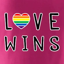 Love wins nápis