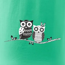 Dve sovy abstraktné