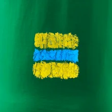 Turistická Cyklo značka - žlto modrá