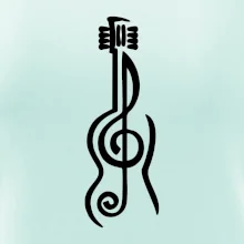 Husľový kľúč gitara