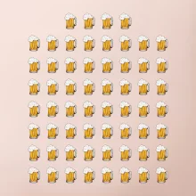 Narodeniny - 60x pivo