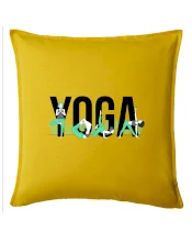 Yoga nápis farebný