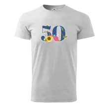 Kvetinové číslo kreslené - 50 Kvetinové číslo kreslené - 50