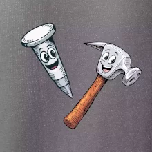 Parové tričko - Kladivo a klinec