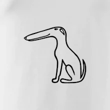 Barzoj obrys čierny Barzoj obrys čierny