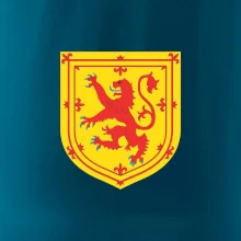 Škótsky lev na hrudi