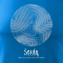 Šerák - vrstevnice v kruhu