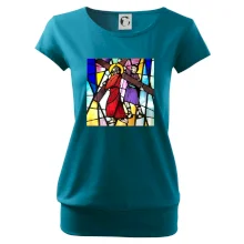 Vitráž - Ježiš a kríž