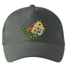 Kôň farebný s listami