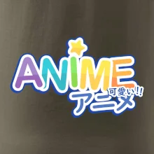 Anime nápis dúhový